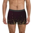 thumbnail image 1 of Picia Gold stars luxury sparkling Pattern Men’s Boxer Briefs – Soft & Breathable Underwear, Stretchy & Comfortable Fit, Supportive Pouch Design, Moisture-Wicking-Small, 1 of 5
