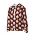 thumbnail image 1 of Picia Golden Christmas Balls Women's Men's UPF 50+ Sun Protection Hoodie Shirt Long Sleeve SPF Fishing Outdoor UV Hiking Lightweight Shirts-Small, 1 of 9