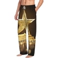 thumbnail image 1 of Picia Golden Glitter And Light Mens Soft Woven Cotton Elastic Waistband Sleep Pajama Pant Lounge Sleep Pant With Pockets And Drawstring-Medium, 1 of 9