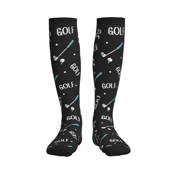 Picia Golf Bags And Balls Printed Sports Compression Socks - 15-20mmHg Graduated Compression, High-Performance Soft and Breathable Socks for Men and Women