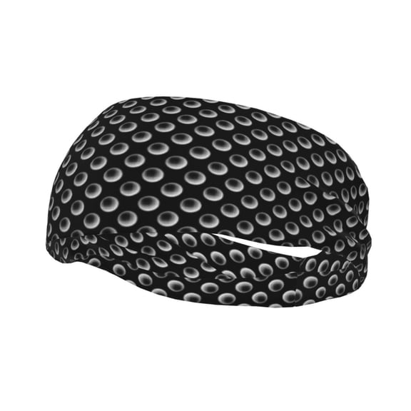 Picia Golf Balls Print Mens Running Headband,Mens Sweatband Sports Headband for Running,Cycling,Basketball,Yoga,Fitness Workout