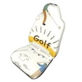 thumbnail image 1 of Picia Golf Icons And Golfer Print Waterproof Sweating Car Seat Cover for Post Gym Workout, Running, Beach and Hiking, Universal Fit Anti-Slip Bucket Seat Protector, 1 of 5
