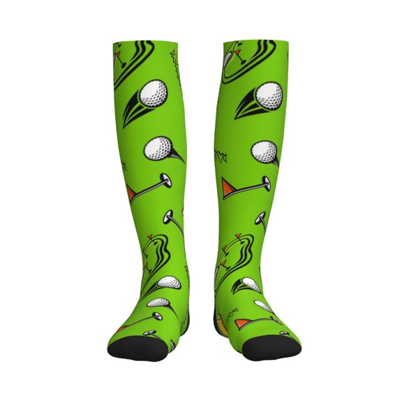 Picia Golf Sport Club Printed Sports Compression Socks - 15-20mmHg Graduated Compression, High-Performance Soft and Breathable Socks for Men and Women