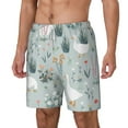 thumbnail image 1 of Picia Goose and Doodle Flowers pattern Mens Swim Trunks with Compression Liner Stretch Beach Shorts Quick Dry with Zipper Pockets No-Chafing Board Shorts-XX-Large, 1 of 9