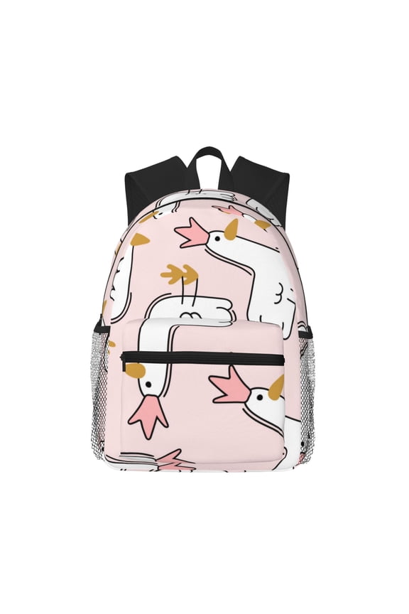 Goose Queen Large Capacity Backpack Classic Style Backpack Casual Backpack Water-Resistant School Work Travel Outdoor Backpack