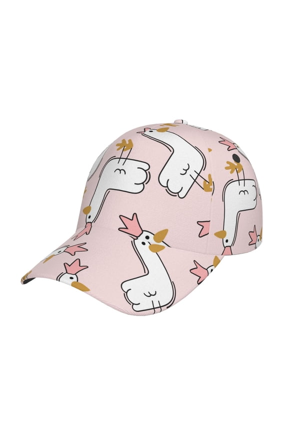 Goose Queen pattern Trucker Low Profile Hat Men Women Baseball Cap Dad Hat Adjustable Unconstructed Plain Cap