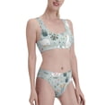 thumbnail image 1 of Picia Goose and Doodle Flowers Women's High Waisted Bikini Scoop Neck Swimsuit Two Pieces Bathing Suit-XX-Large, 1 of 8
