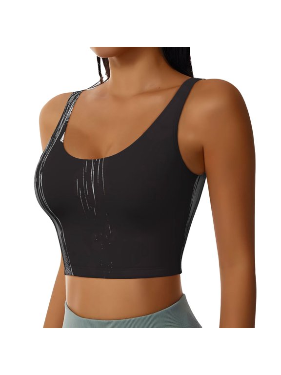 Gothic Skull Drape Sports Bra for Women,Padded Strappy Sports Bras Medium Support Yoga Bra with Removable Cups,Running Yoga Bra-Medium