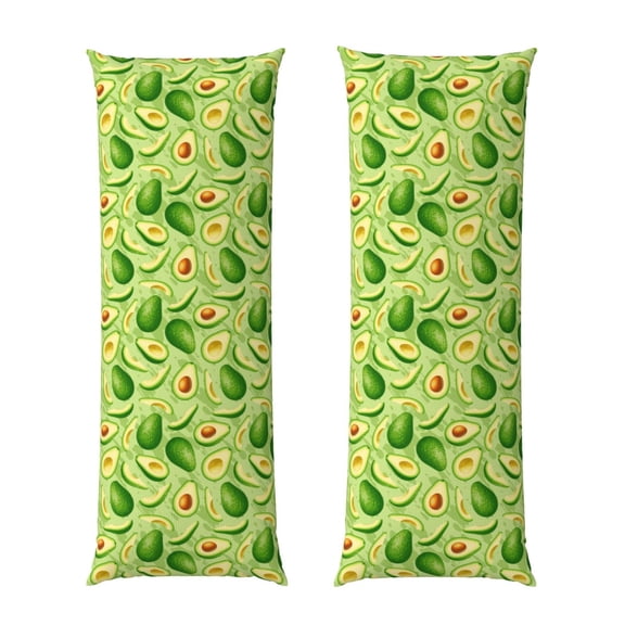 Picia Green Avocado Body Pillow Cover - Super Soft Microfiber 20x54 Body Pillow Case - Envelope Closure, Wrinkle, Stain Resistant Body Pillow Cover,Elegant Bedding