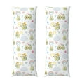 thumbnail image 1 of Picia Green Blue Avocado Body Pillow Cover - Super Soft Microfiber 20x54 Body Pillow Case - Envelope Closure, Wrinkle, Stain Resistant Body Pillow Cover,Elegant Bedding, 1 of 8