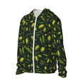 thumbnail image 1 of Picia Green Branch Olive Women's Men's UPF 50+ Sun Protection Hoodie Shirt Long Sleeve SPF Fishing Outdoor UV Hiking Lightweight Shirts-Small, 1 of 9