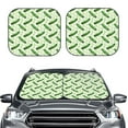 Picia Green Cucumber1 2 Piece Car Windshield Sun Shade Foldable
