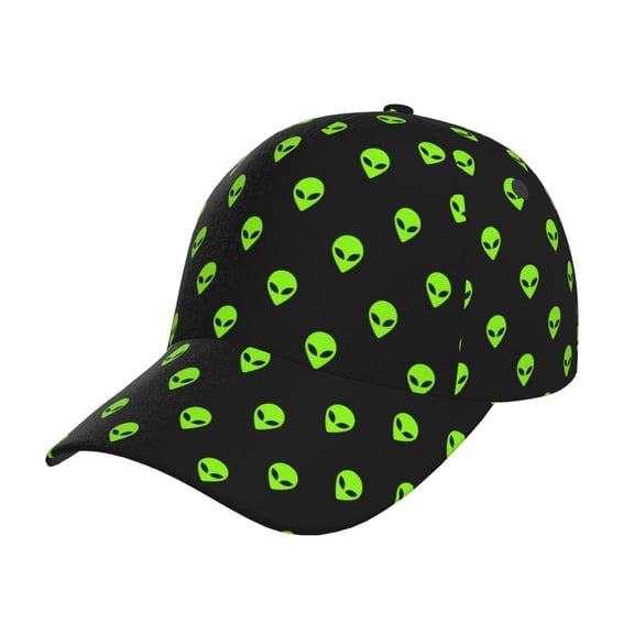 Picia Green Monster Pattern Trucker Low Profile Hat Men Women Baseball Cap Dad Hat Adjustable Unconstructed Plain Cap