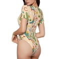 thumbnail image 1 of Picia Groovy American Western Footwear Womens One Piece Swimsuits Modest Tummy Control Bathing Suits Lace Up Slimming Swim Suit-Medium, 1 of 9