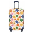 thumbnail image 1 of Picia Groovy Daisy Flowers Luggage Protector Cover Thicken Suitcase Protector Cover Fit 18-32 Inch Luggage-Small, 1 of 9