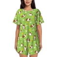 thumbnail image 1 of Picia Guinea Pigs Pajamas Sets for Women Soft Short-Sleeved Pjs with Lounge Shorts Two Piece Sleepwear-Large, 1 of 9