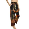 thumbnail image 1 of Picia Halloween Decoration Womens Soft Woven Cotton Elastic Waistband Sleep Pajama Pant Lounge Sleep Pant With Pockets And Drawstring-X-Large, 1 of 9