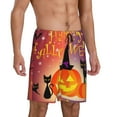 thumbnail image 1 of Picia Halloween Pajama Shorts for Men, Men's Pajama Bottoms, Sleepwear,Short Pajama Pants-Small, 1 of 9