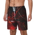 thumbnail image 1 of Picia Halloween Vampire Party pattern Mens Swim Trunks with Compression Liner Stretch Beach Shorts Quick Dry with Zipper Pockets No-Chafing Board Shorts-Medium, 1 of 9