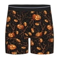 thumbnail image 1 of Picia Halloween With Pumpkins Pattern Men's Athletic Long Leg Briefs , Performance Stretch Underwear，Moisture-Wicking, 1 of 7