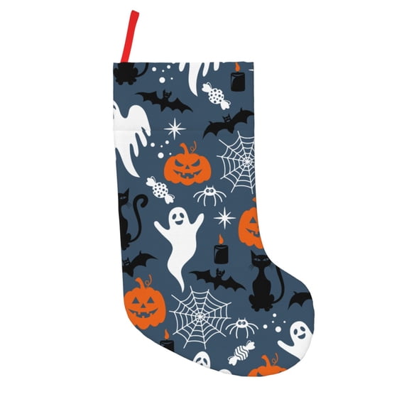 Picia Halloween for 18in Christmas Stockings, Xmas Stocking for Kids, Holiday and Family Stocking for Fireplace or Party Decoration