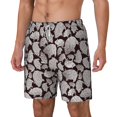 thumbnail image 1 of Picia Hand Drawn Pig pattern Mens Swim Trunks with Compression Liner Stretch Beach Shorts Quick Dry with Zipper Pockets No-Chafing Board Shorts-Small, 1 of 9