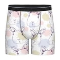 thumbnail image 1 of Picia Hand Drawn Rabbit Pattern Men's Athletic Long Leg Briefs , Performance Stretch Underwear，Moisture-Wicking, 1 of 7
