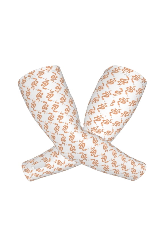 Hand Drawn Snake Arm Sleeves for Men and Women - Tattoo Cover Up UPF 50+ Cooling Sports Sleeve for Basketball Golf Football-One Size