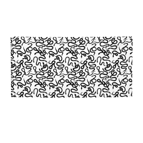Picia Hand Drawn Snake Pattern Party Banner, Festive Decoration, Holiday Banner, Celebration Decor, Event Banner, Reusable Party Banner-Medium