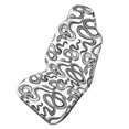 thumbnail image 1 of Picia Hand Drawn Snake Print Waterproof Sweating Car Seat Cover for Post Gym Workout, Running, Beach and Hiking, Universal Fit Anti-Slip Bucket Seat Protector, 1 of 5