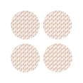 thumbnail image 1 of Picia Hand Drawn Snake Printed Leather Coasters for Drinks, 4" Drink Coasters Set of 4 for Tabletop Protection, Handmade Luxurious Home Décor and Housewarming Gift -Round Shape, 1 of 6