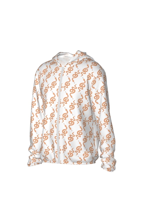 Hand Drawn Snake Women's Men's UPF 50+ Sun Protection Hoodie Shirt Long Sleeve SPF Fishing Outdoor UV Hiking Lightweight Shirts-Medium