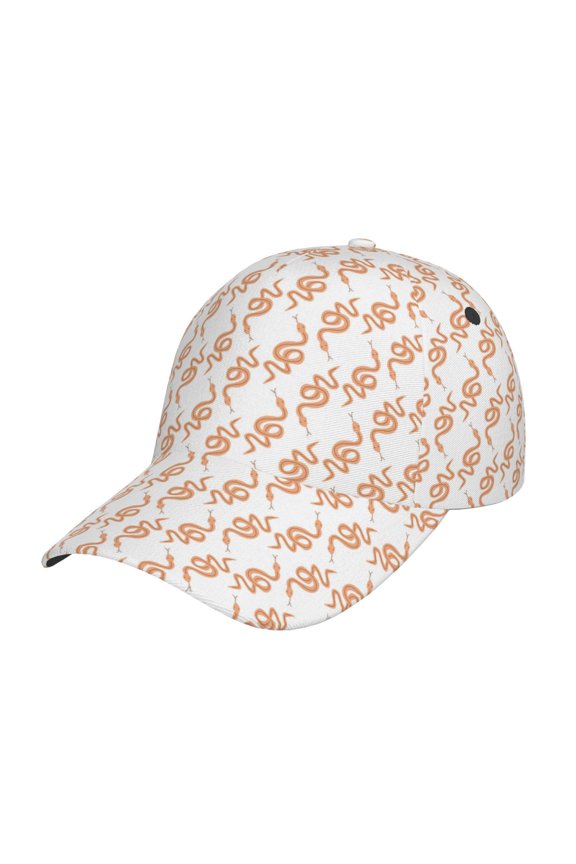 Hand Drawn Snake pattern Trucker Low Profile Hat Men Women Baseball Cap Dad Hat Adjustable Unconstructed Plain Cap