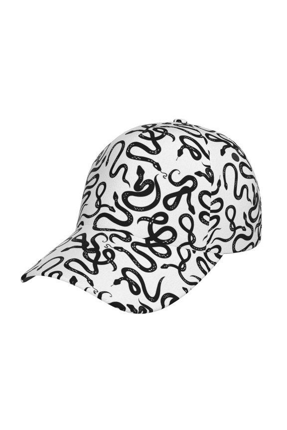 Hand Drawn Snake pattern Trucker Low Profile Hat Men Women Baseball Cap Dad Hat Adjustable Unconstructed Plain Cap