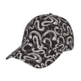thumbnail image 1 of Picia Hand Drawn Snake pattern Trucker Low Profile Hat Men Women Baseball Cap Dad Hat Adjustable Unconstructed Plain Cap, 1 of 9