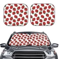 thumbnail image 1 of Picia Hand Drawn Strawberry 2 Piece Car Windshield Sun Shade Foldable | Foldable Sun Shield for Front Window Blocks UV Rays and Keeps Your Vehicle Cool-, 1 of 7