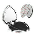 thumbnail image 1 of Picia Hand Drawn Strawberry for Compact Vanity Mirror , Travel Makeup Mirror , Portable Magnifying Cosmetic Mirror for Daily, Work, Business-Heart Shape, 1 of 9