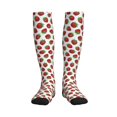thumbnail image 1 of Picia Hand Drawn Strawberry Printed Sports Compression Socks - 15-20mmHg Graduated Compression, High-Performance Soft and Breathable Socks for Men and Women, 1 of 5
