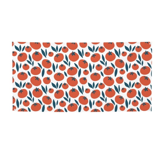 Picia Hand Drawn Tomatoes Pattern Party Banner, Festive Decoration, Holiday Banner, Celebration Decor, Event Banner, Reusable Party Banner-Small