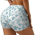 thumbnail image 1 of Picia Hand Drawn Turtle Printed Workout Shorts for Women Seamless Scrunch Butt Lifting High Waisted Yoga Gym Booty Running Moisture-wicking Short Pants-Medium, 1 of 9