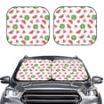 thumbnail image 1 of Picia Hand Drawn Watermelon 2 Piece Car Windshield Sun Shade Foldable | Foldable Sun Shield for Front Window Blocks UV Rays and Keeps Your Vehicle Cool-Medium, 1 of 7