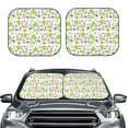 thumbnail image 1 of Picia Happy Easter 2 Piece Car Windshield Sun Shade Foldable | Foldable Sun Shield for Front Window Blocks UV Rays and Keeps Your Vehicle Cool-, 1 of 7