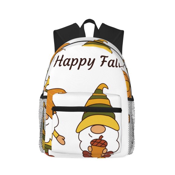 Picia Happy Fall Large Capacity Backpack Classic Style Backpack Casual Backpack Water-Resistant School Work Travel Outdoor Backpack