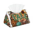 thumbnail image 1 of Picia Happy Fall Y'All Pattern Long Tissue Box Cover,PVC Leather Triangle Holder,Tissue Box Holder with Magnetic Bottom,Facial Paper Organizer Dispenser-7.9"X4.9"X4.5", 1 of 9