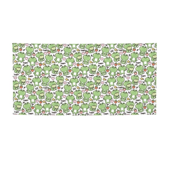 Picia Happy Frogs Pattern Party Banner, Festive Decoration, Holiday Banner, Celebration Decor, Event Banner, Reusable Party Banner-Medium