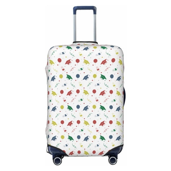 Picia Happy Graduation Luggage Protector Cover Thicken Suitcase Protector Cover Fit 18-32 Inch Luggage-X-Large