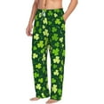 thumbnail image 1 of Picia Happy St. Patrick's day Mens Soft Woven Cotton Elastic Waistband Sleep Pajama Pant Lounge Sleep Pant With Pockets And Drawstring-Medium, 1 of 9