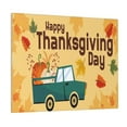 thumbnail image 1 of Picia Happy Thanksgiving Day Pattern Decorative Picture – Unique Wall Art, Modern Canvas Print for Trendy Interiors (Horizontal), 1 of 6