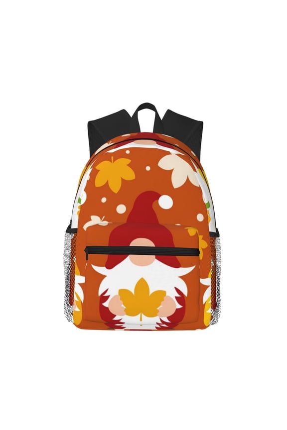 Happy Thanksgiving Three Gnomes Large Capacity Backpack Classic Style Backpack Casual Backpack Water-Resistant School Work Travel Outdoor Backpack