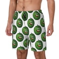 thumbnail image 1 of Picia Happy Watermelon pattern Mens Swim Trunks with Compression Liner Stretch Beach Shorts Quick Dry with Zipper Pockets No-Chafing Board Shorts-3X-Large, 1 of 9